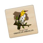 ŐriBird fa söralátét egyedi madármintával