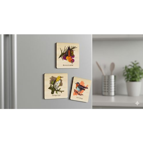 "Pick Your Bird" – ŐriBird fa hűtőmágnes kollekció